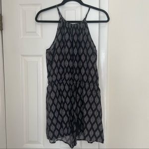 Black and white design romper